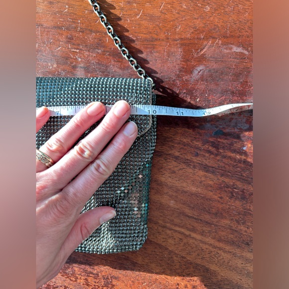 BCBGMAZRIA, metal chain clutch purse - Picture 3 of 11